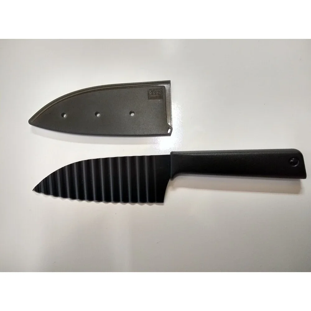 Kuhn Rikon Colori+ Non-Stick Serrated Paring Knife with Safety Sheath (China)